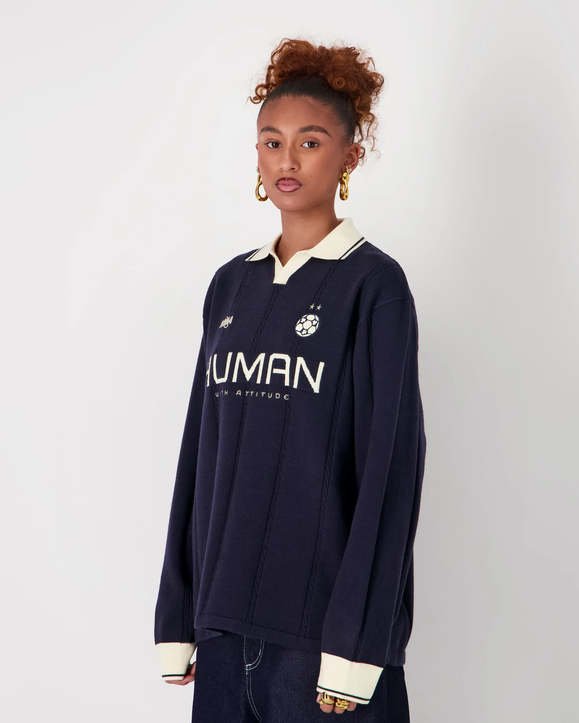 Football Knit - Bleu Marine