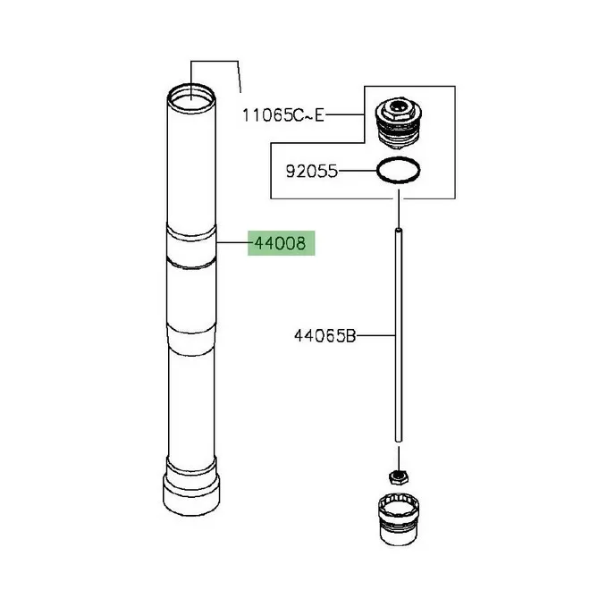 Fourreau de fourche Kawasaki Versys 650 (2015-2024) | Moto Shop 35