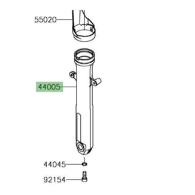 Fourreau de fourche Kawasaki Versys-X 300 (2017-2018) | Moto Shop 35