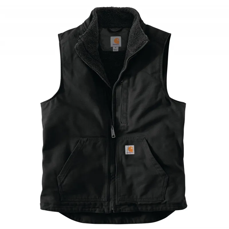 Gilet hiver noir Sherpa Lined Mock Neck Vest Carhartt-Reservoir TP taille S