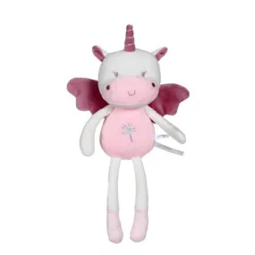 Gipsy Toys - Pantin "Les P'tits Féeriques" Licorne - 24 cm - Rose orange - Gipsy Toys