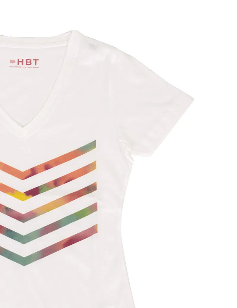 HBT - BASICS ESSENTIELS | Hailey Top Coton Blanc Tie&Dye