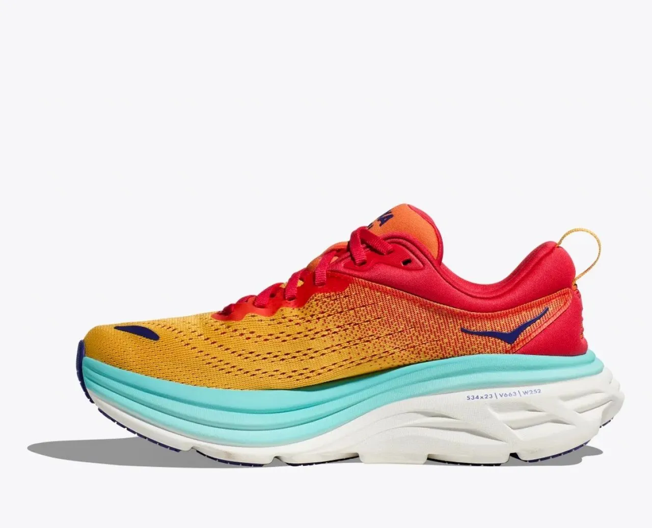 HOKA BONDI 8 CERISE ET CLOUDLESS Chaussures de running