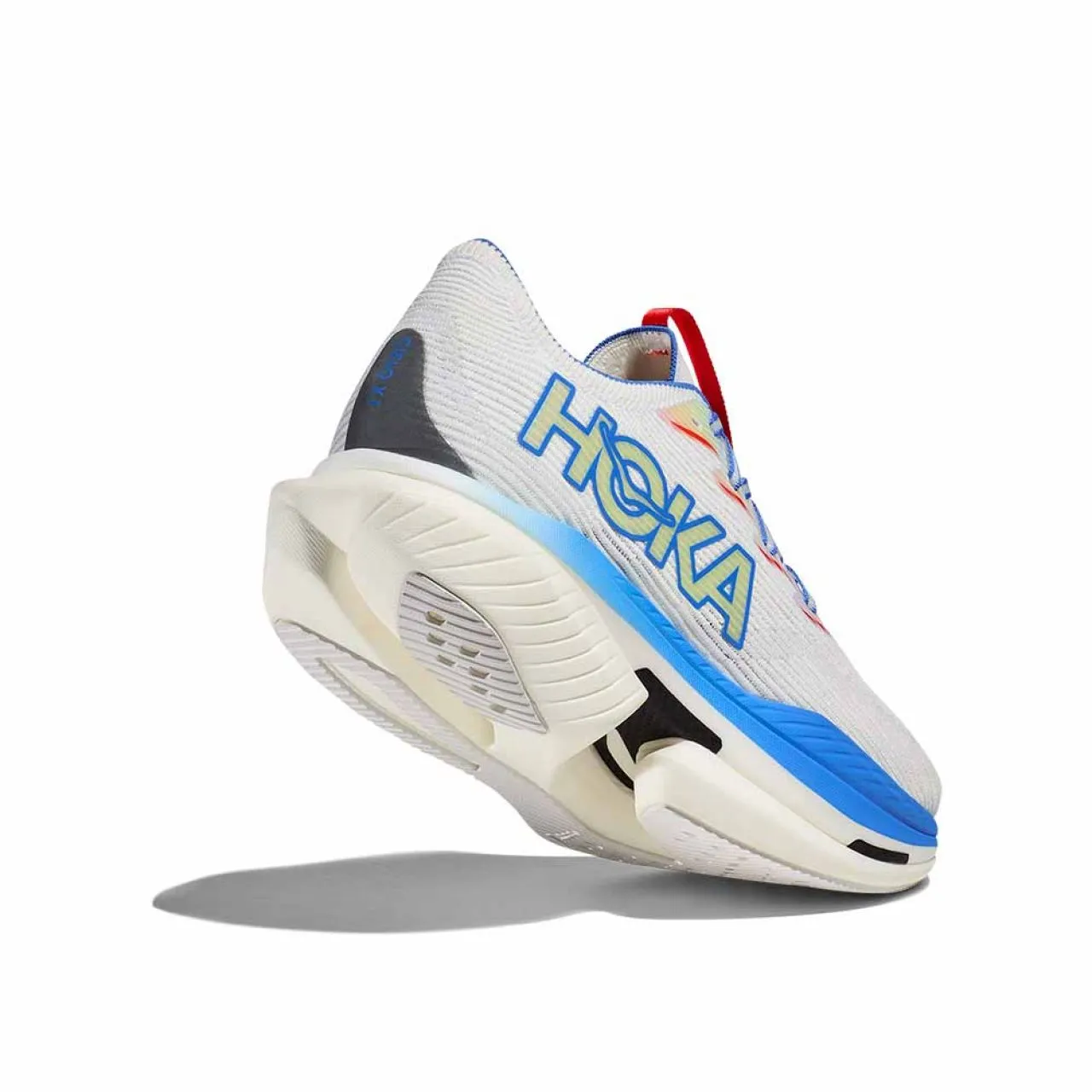 HOKA CIELO X1 WHITE ET VIRTUAL BLUE Chaussures avec plaque carbone