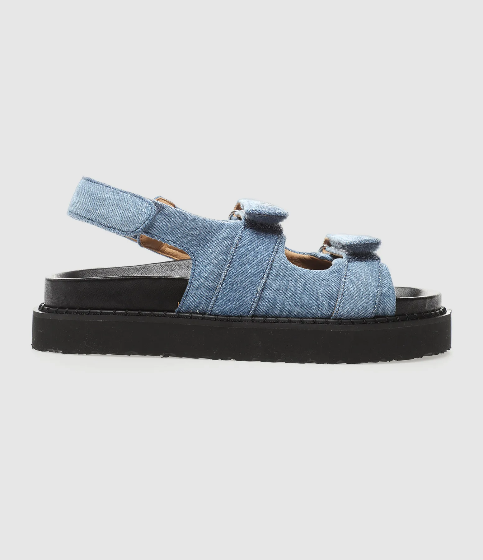 ISABEL MARANT Partager  Sandales Madee Coton Bleu Clair  