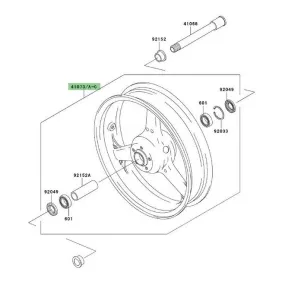 Jante avant d'origine Kawasaki Z1000 (2003-2006) | Moto Shop 35