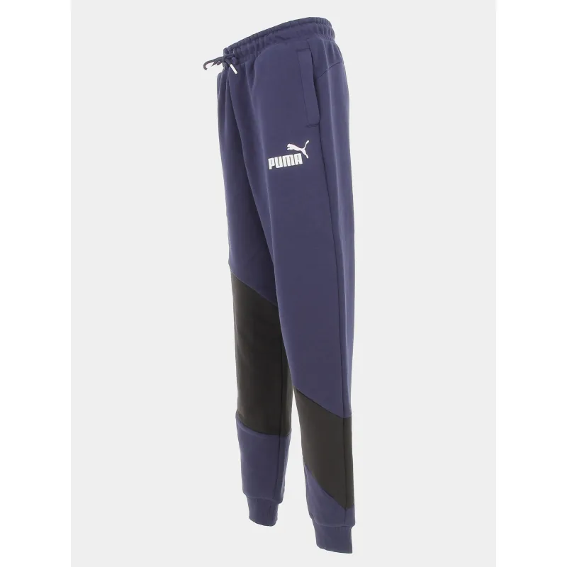 Jogging bicolore cat noir bleu marine garçon - Puma | wimod