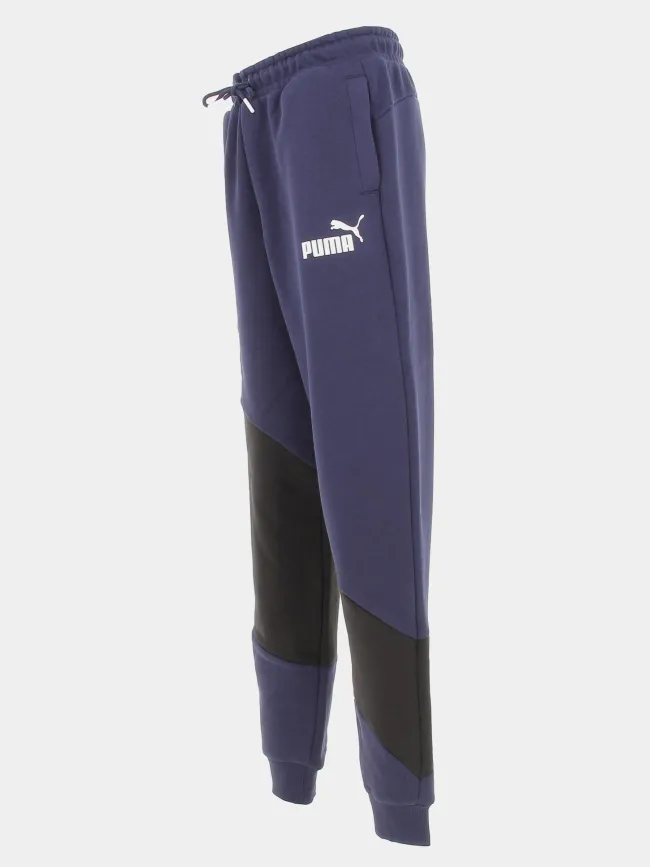 Jogging bicolore cat noir bleu marine garçon - Puma | wimod