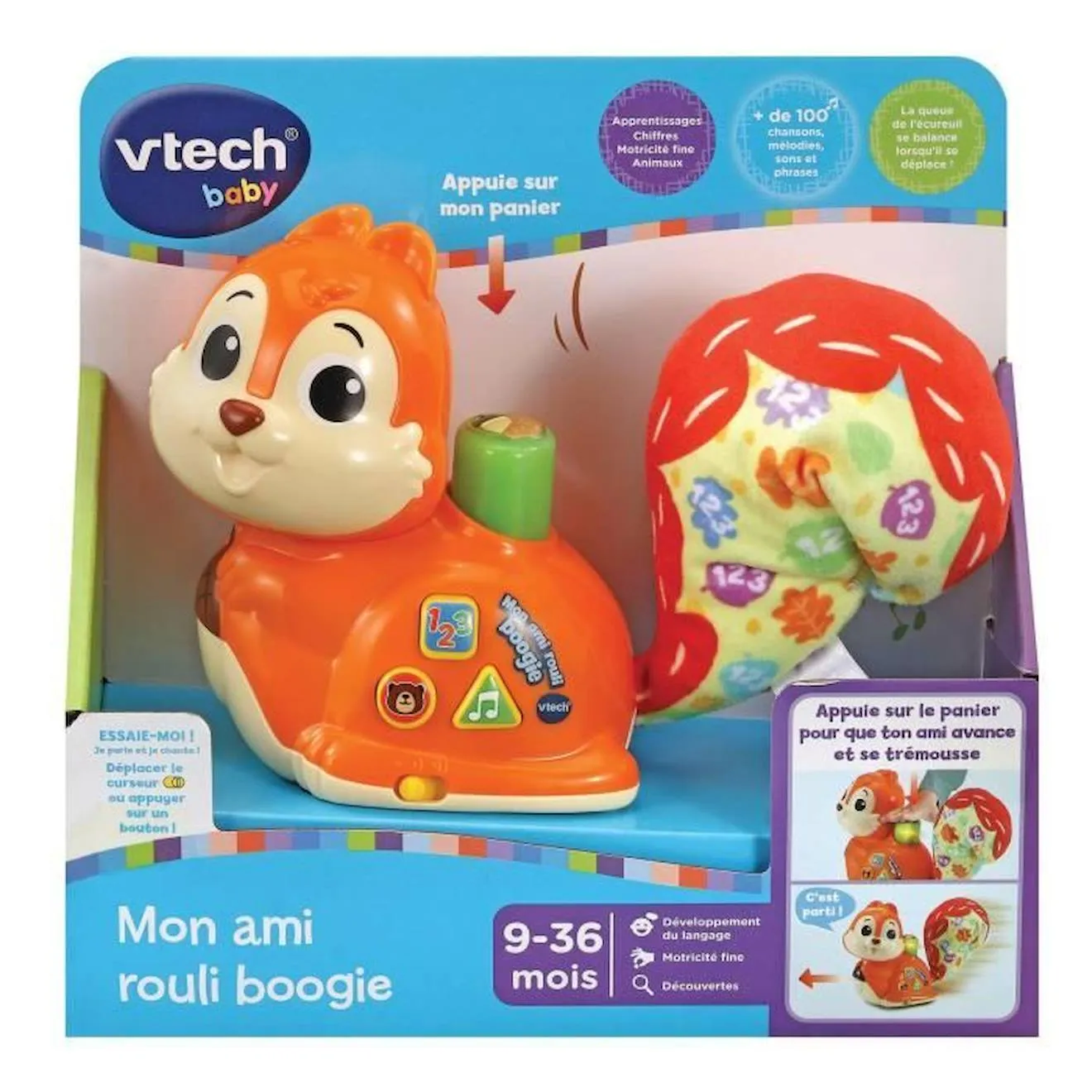 Jouet interactif - VTECH BABY - Mon Ami Rouli Boogie - Bébé 9 mois - Mixte - Orange et rouge orange - Vtech