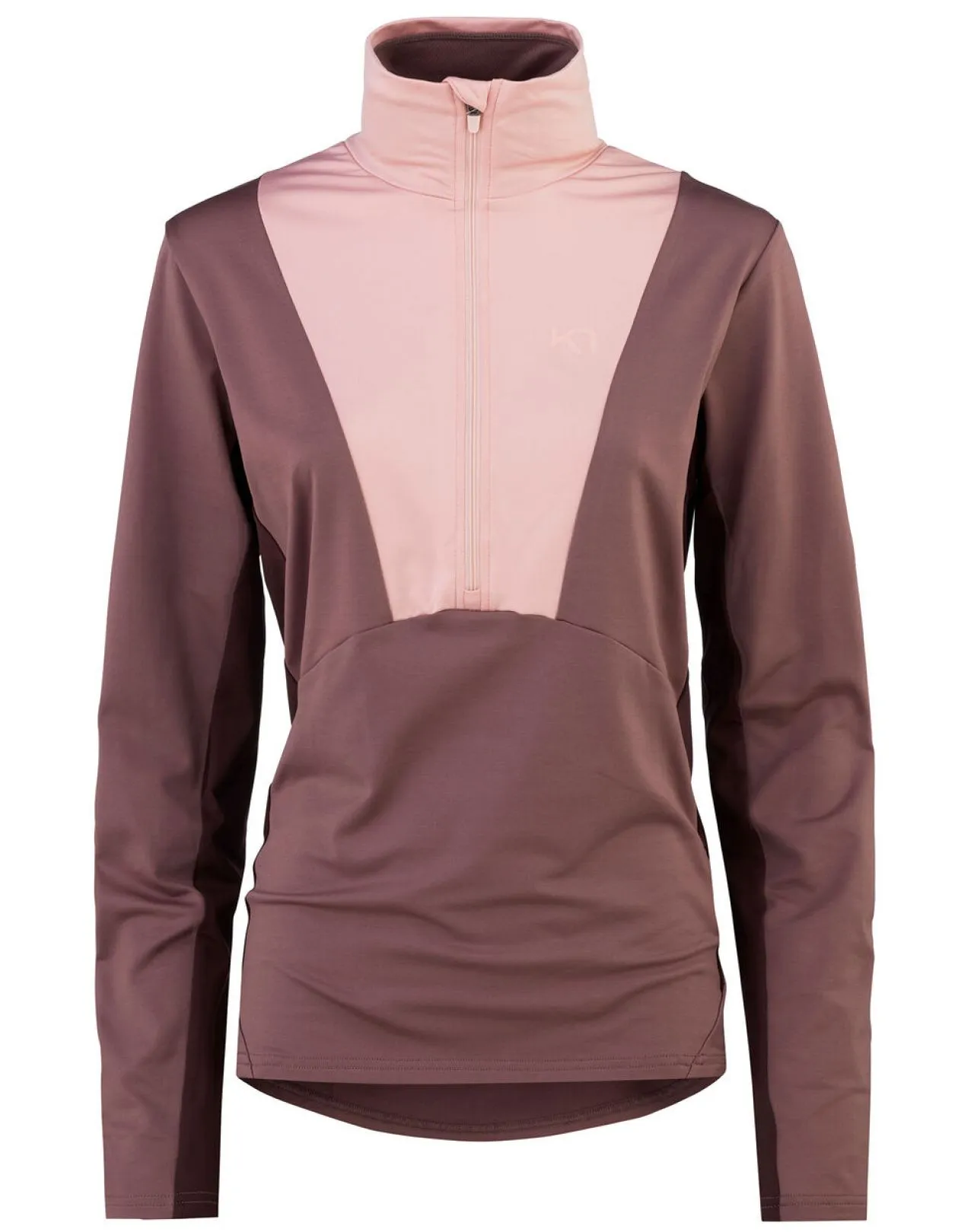 KARI TRAA KAREN H/Z MIDLAYER TAUPE Seconde couche chaude