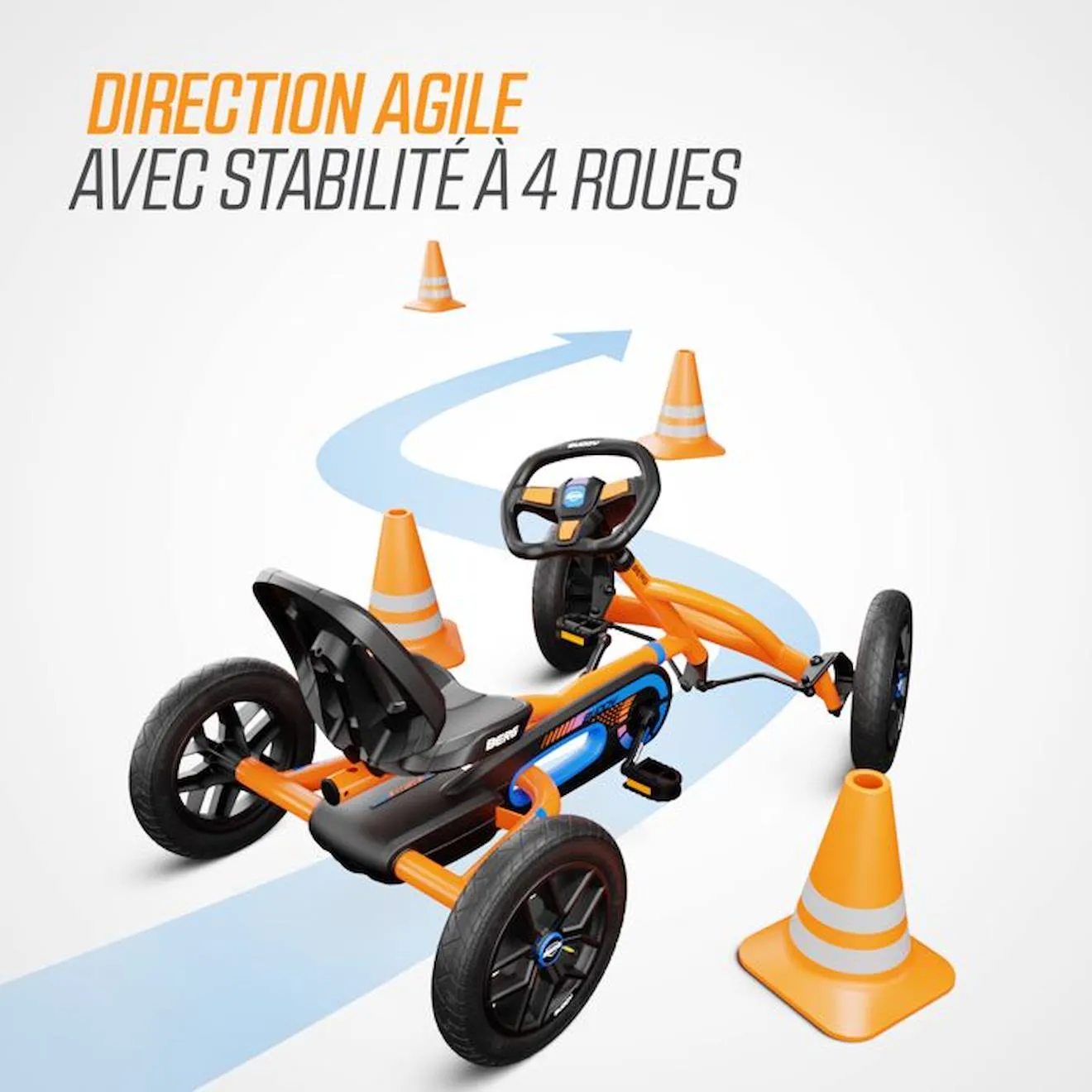 Kart à pédale Buddy B-Orange, BERG orange - Berg Toys