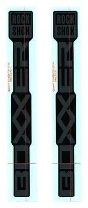 Kit Stickers pour Fourche RockShox BoXXer 27.5/29'' Gris Noi.