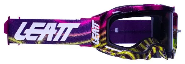 LEATT Masque Velocity 5.5 - Zebra Neon - Ecran gris clair 58%