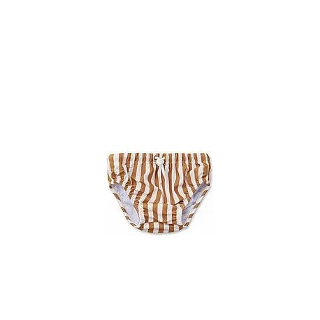 LIEWOOD - SLIP DE BAIN RAYE MOUTARDE - littlecasba.com