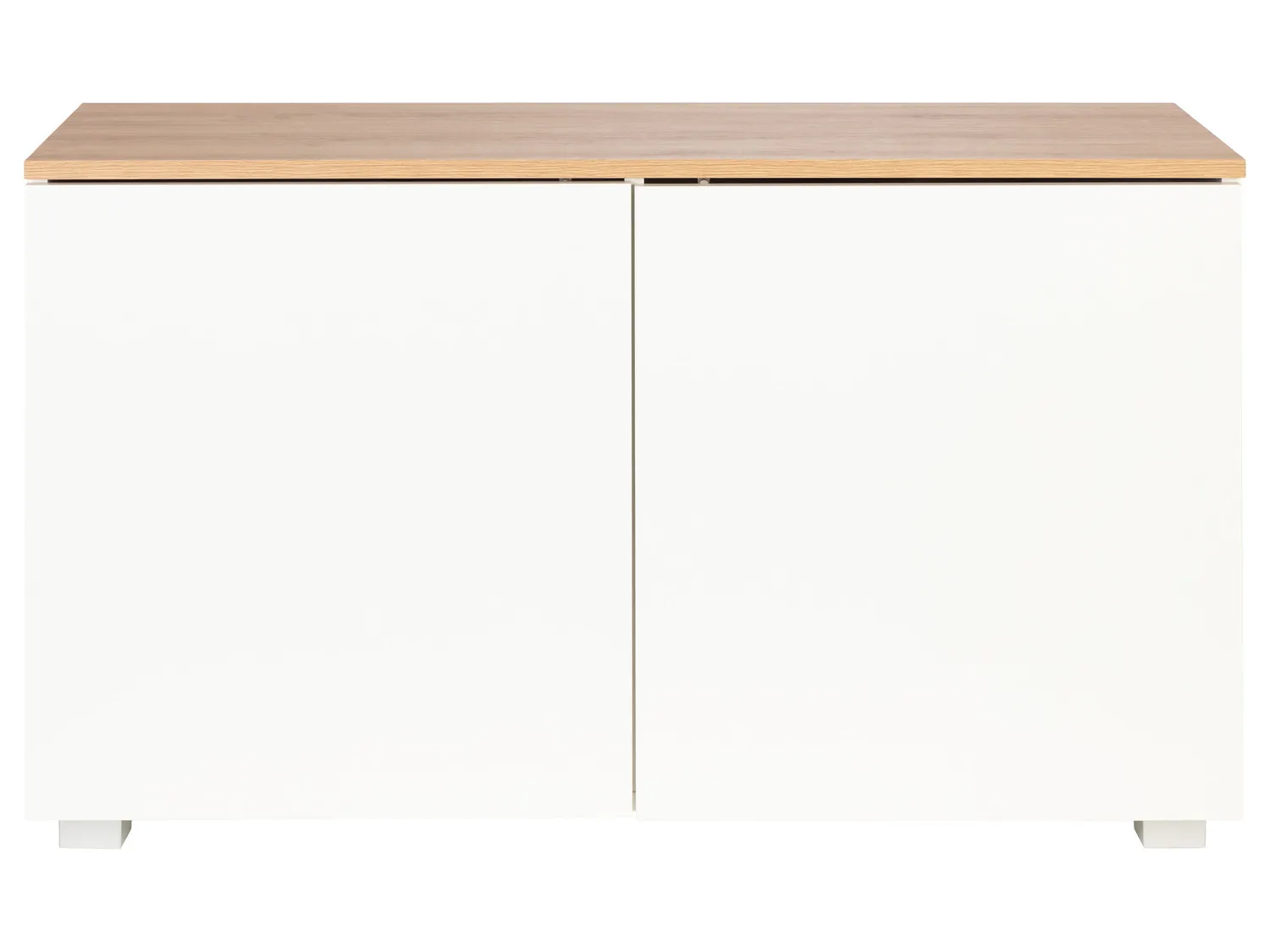 LIVARNO home Buffet 2 portes Madrid, 113 x 67 x 40 cm, imitation chêne/blanc