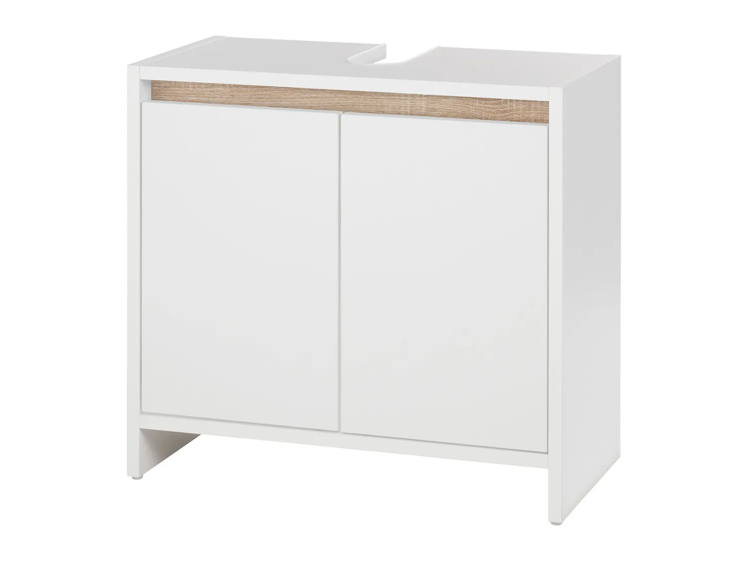 LIVARNO home Meuble sous-vasque Oslo, 60 x 55 x 28 cm, blanc