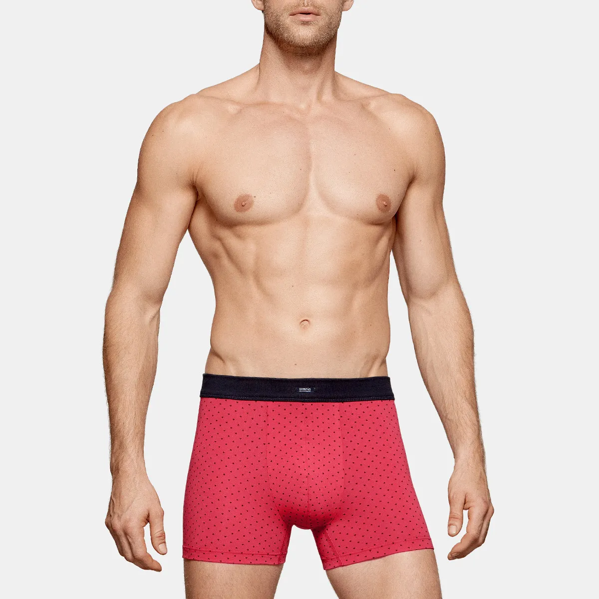 Lot de 2 boxers coton Laurence rose et bleu marine d'Impetus