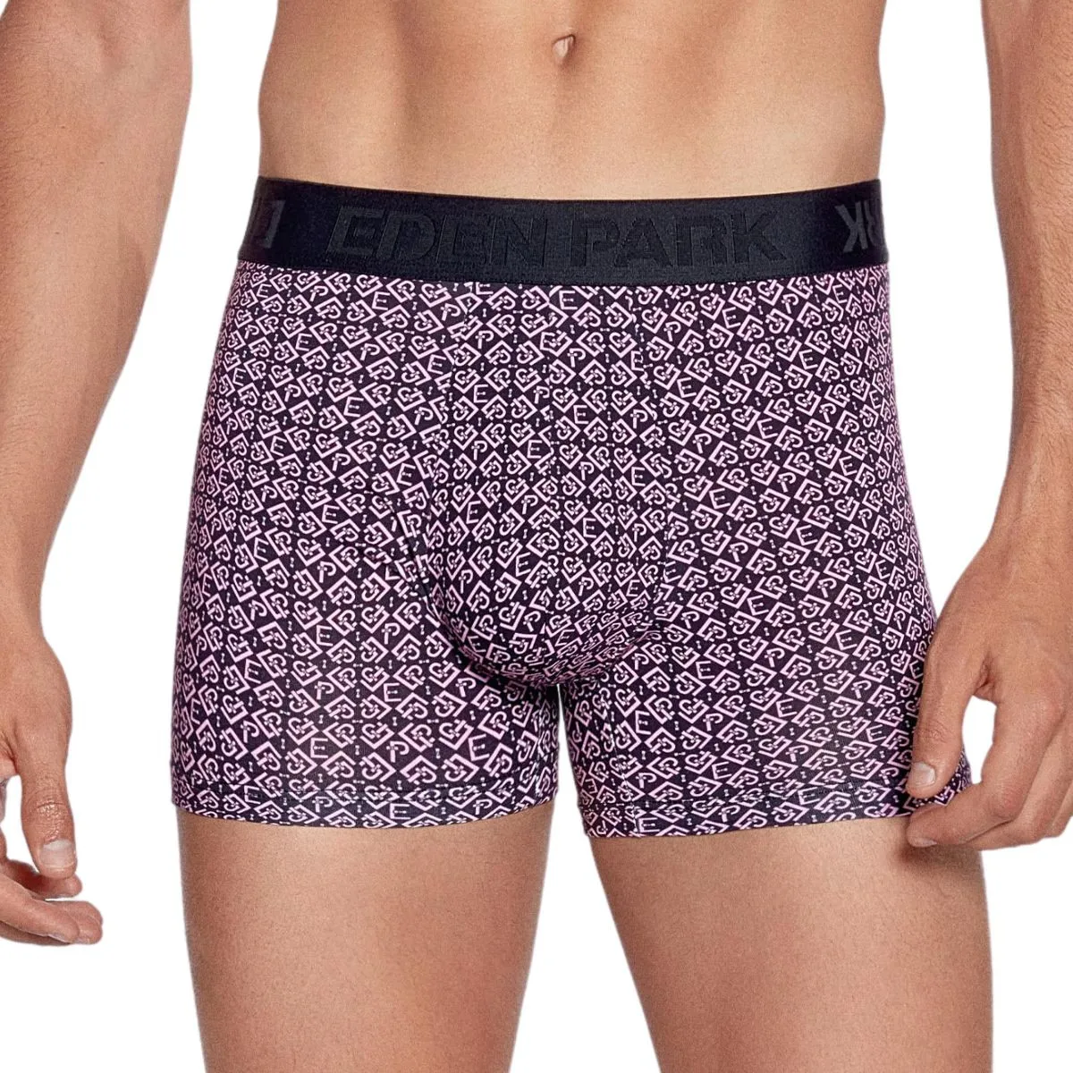 Lot de 2 Boxers Eden Park avec deux coloris bleu marine et rose