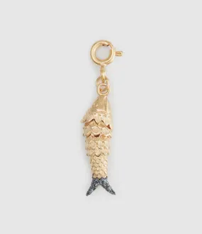 LSONGE Partager  Pendentif Les Loulous Poisson XS Bleu Nuit  