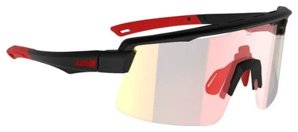 Lunettes Azr Kromic Road RX Noir Mat - Verres Irisés Rouge