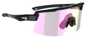 Lunettes Azr Kromic Road RX Noir Vernie - Verres Irisés Rose