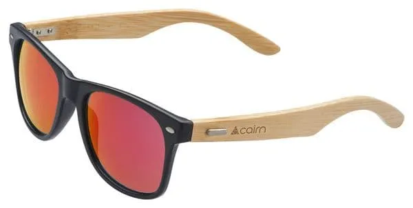 Lunettes Unisexe Cairn Hybrid Polarisé Noir Mat Rouge