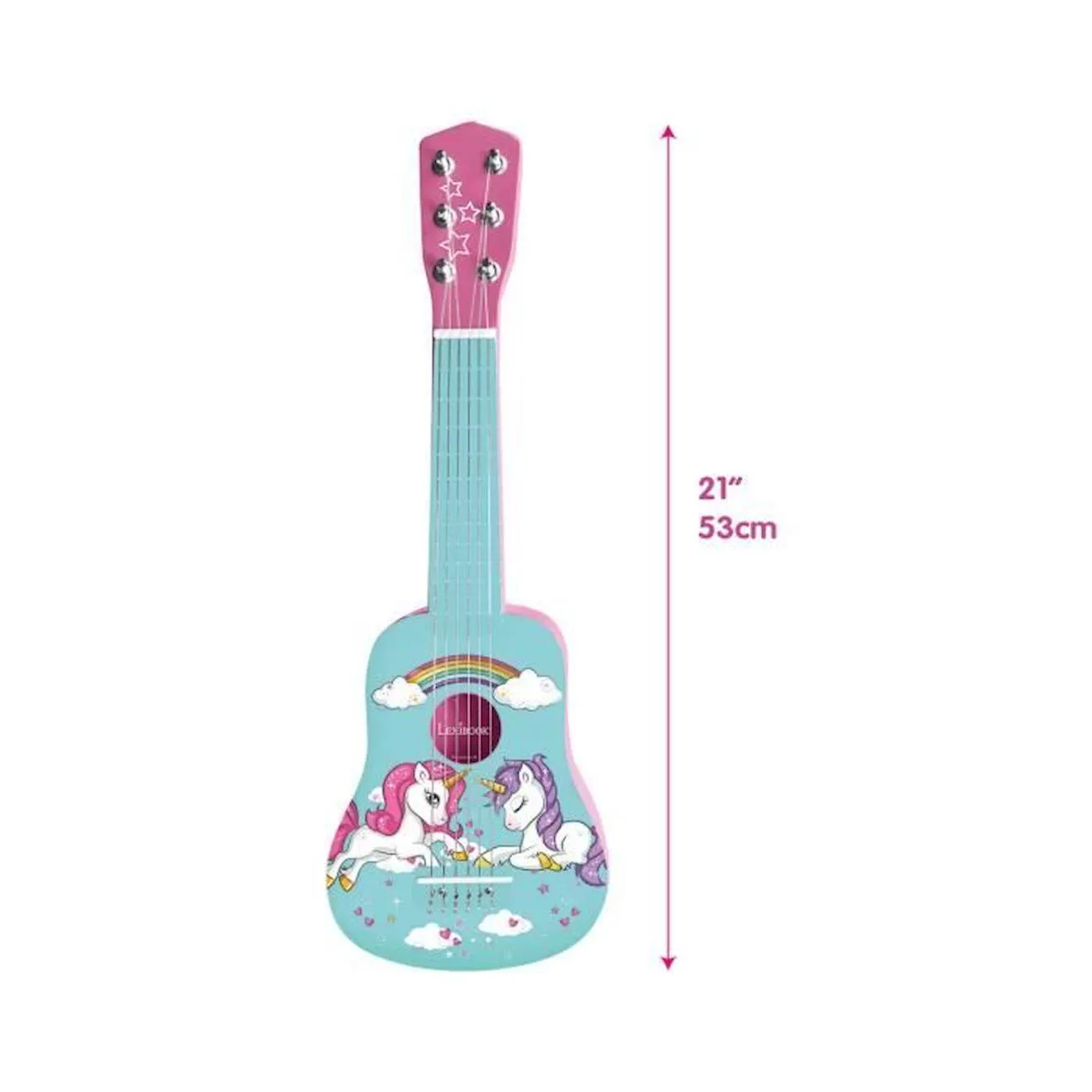 Ma Première Guitare en Bois Licorne – 53 cm multicolore - Lexibook