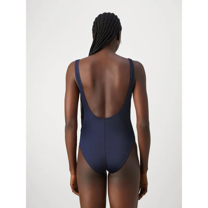 Maillot de bain 1 pièce logo bleu marine femme - Puma | wimod