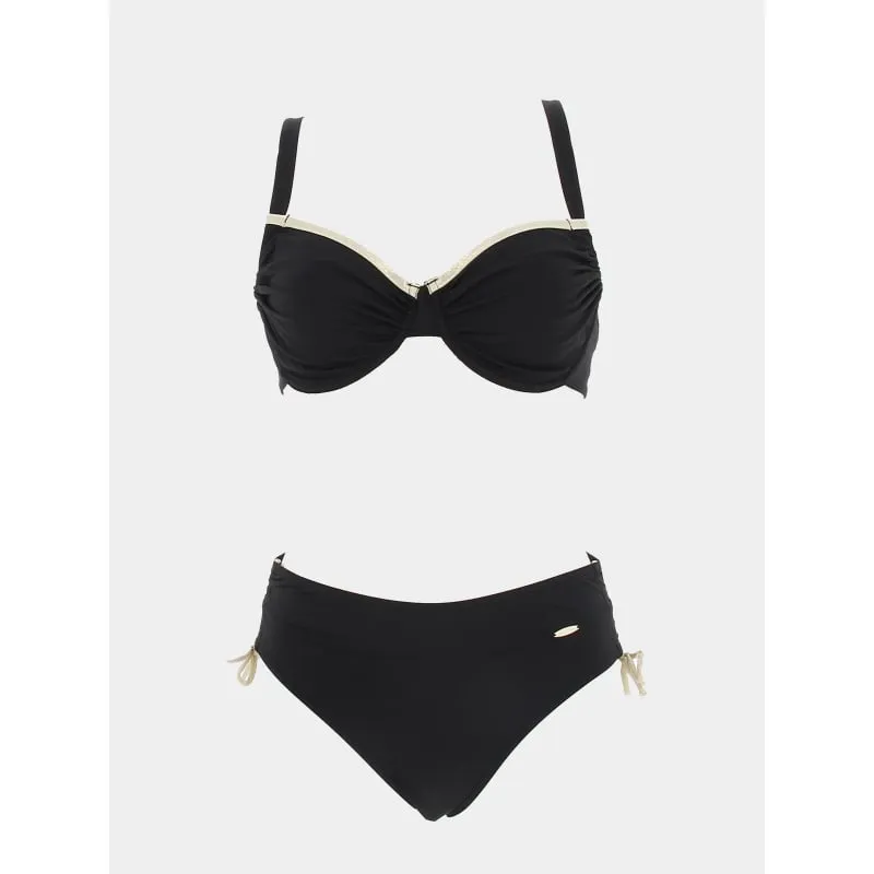 Maillot de bain 1 pièce logo noir femme - Puma | wimod