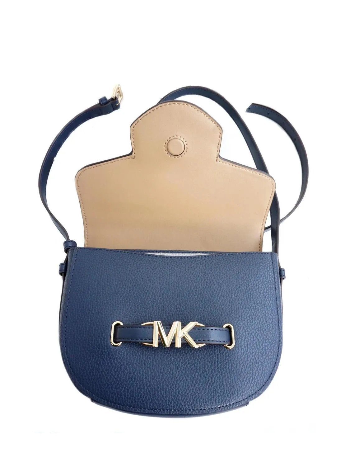 Michael Kors Reed Saddle Sac Bandoulière Selle Marine - Achetez À Prix Outlet!