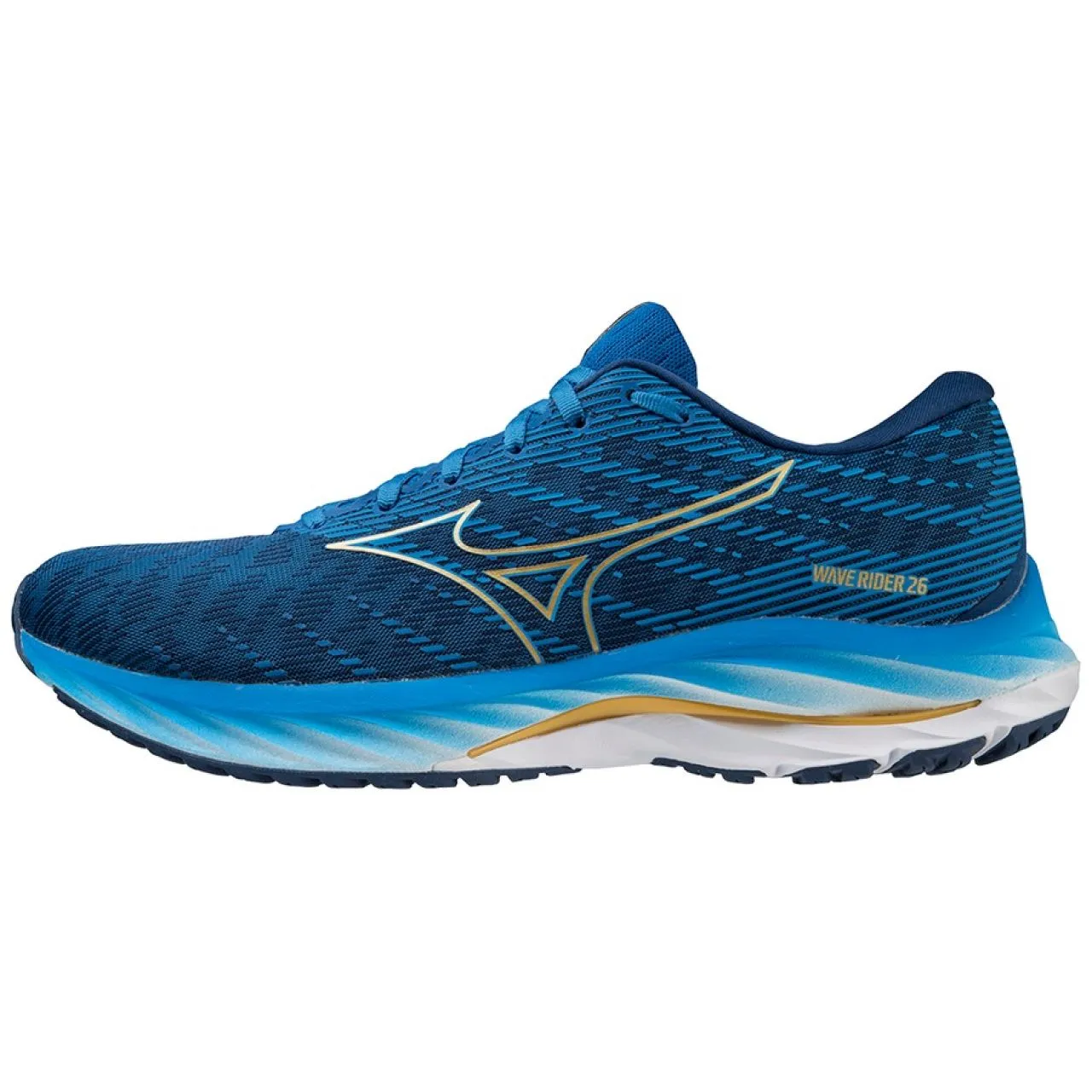 MIZUNO WAVE RIDER 26 SNORKEL BLUE  Chaussures de running