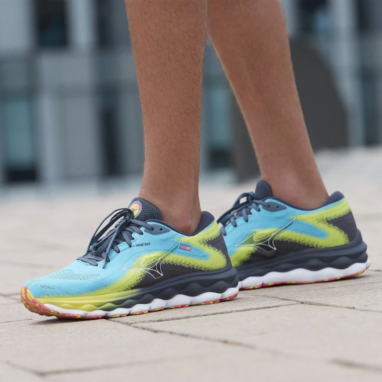 MIZUNO WAVE SKY 7 JET BLUE  Chaussures de running