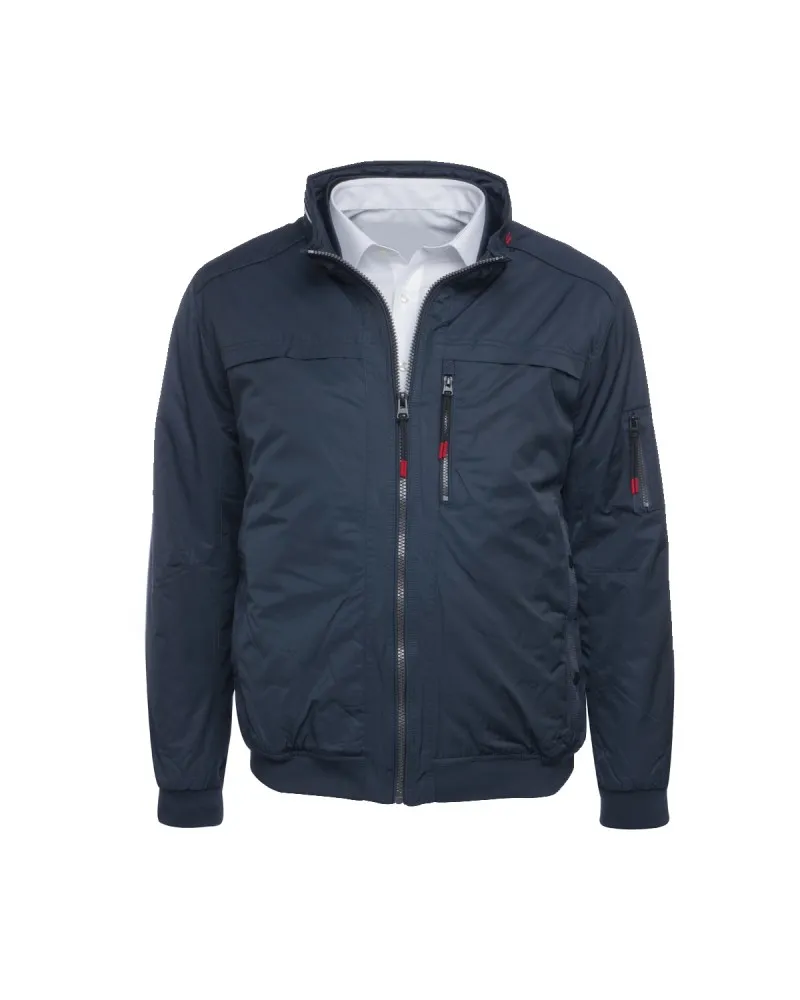 MN03 Blouson imperméable bleu pour homme grand - Size-factory