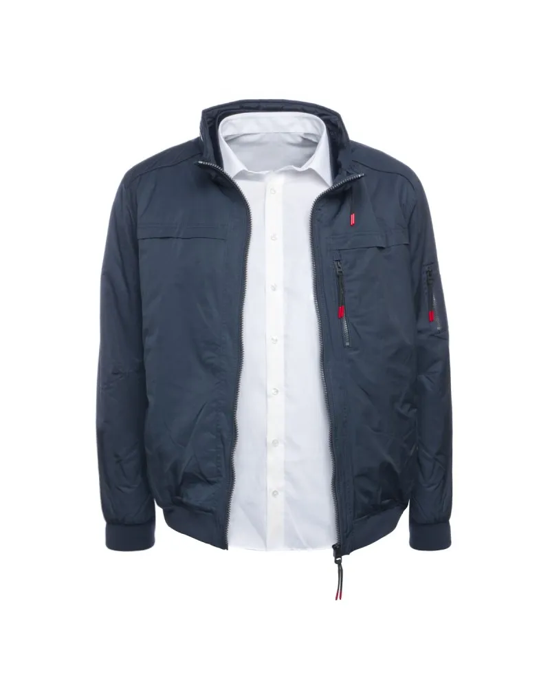 MN03 Blouson imperméable bleu pour homme grand - Size-factory