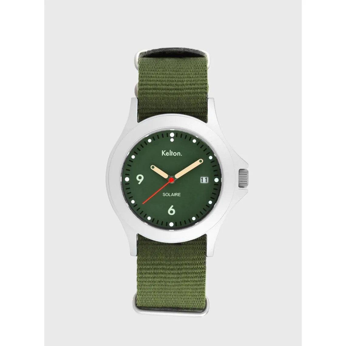 Montre Solaire Vert Nato Kaki Kelton Femme  | 3 Suisses