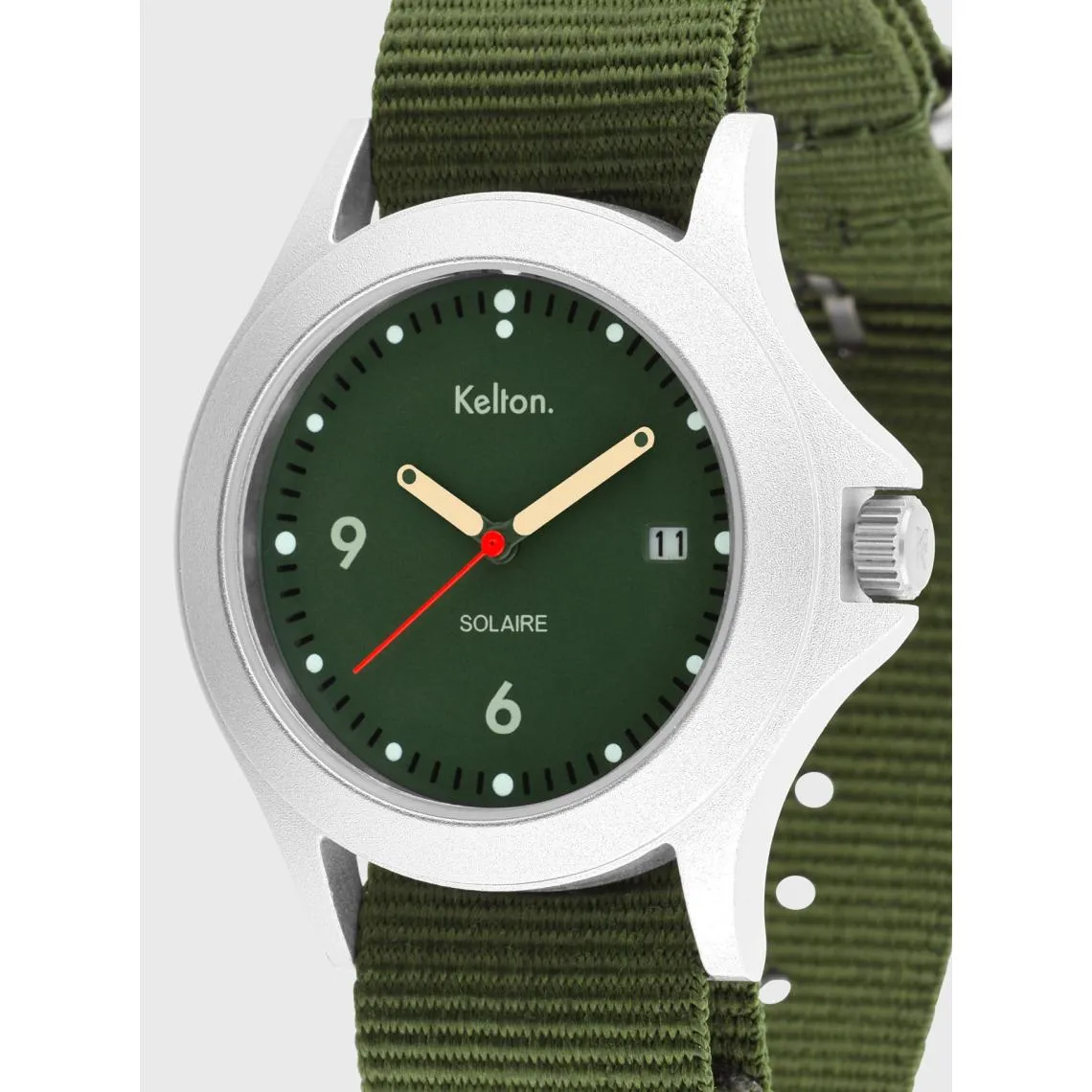 Montre Solaire Vert Nato Kaki Kelton Femme  | 3 Suisses