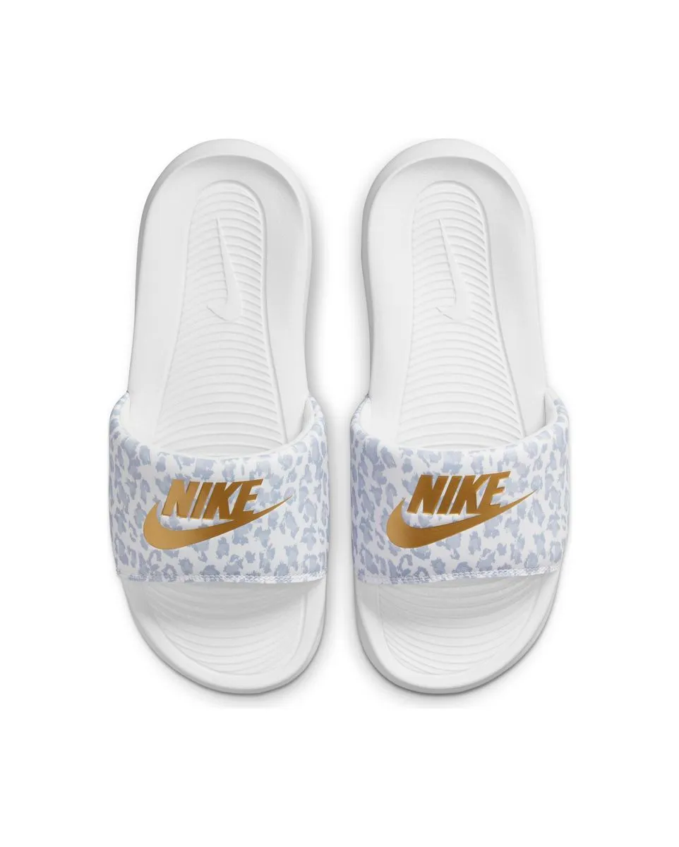 Mules Femme W NIKE VICTORI ONE SLIDE PRINT Blanc