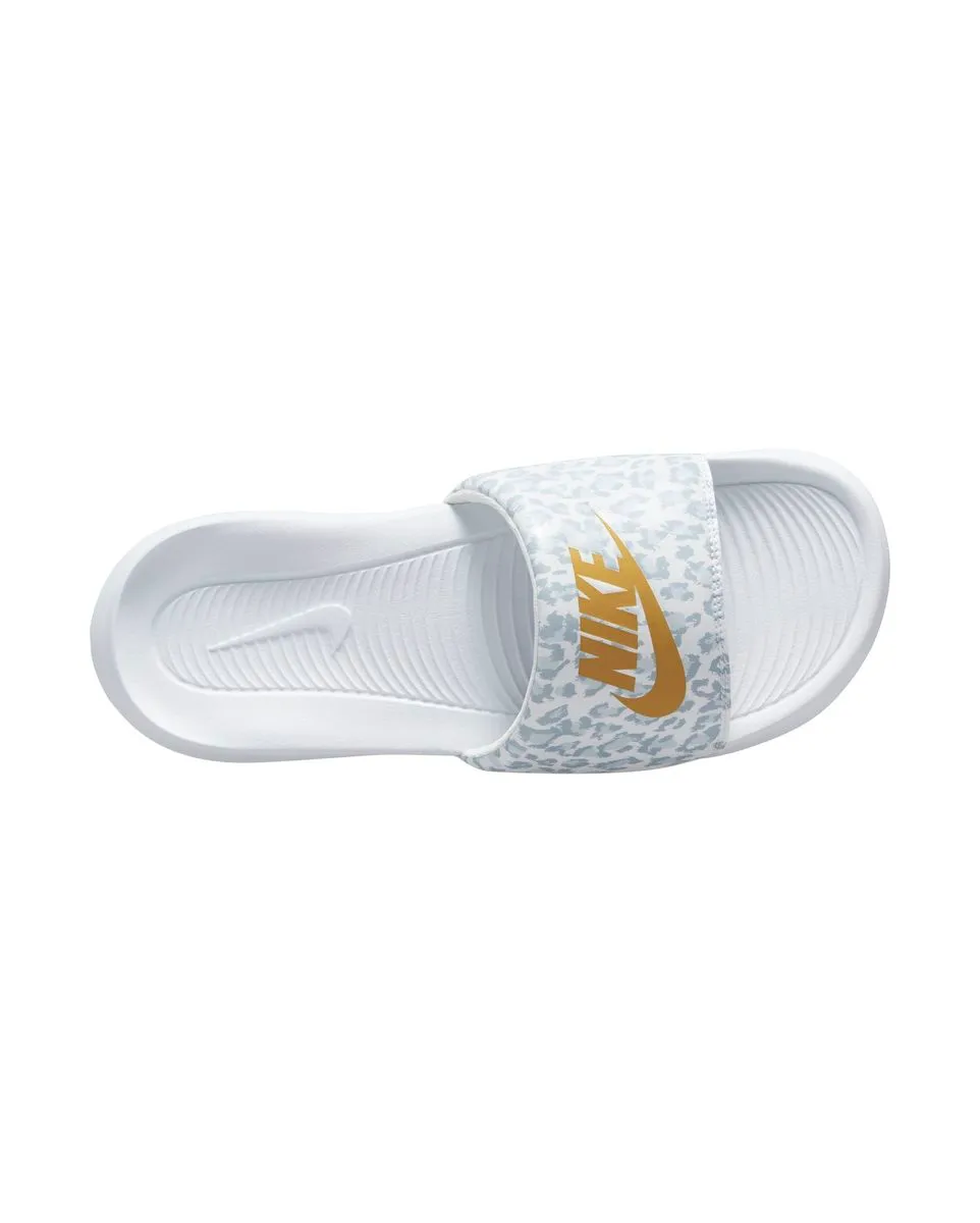 Mules Femme W NIKE VICTORI ONE SLIDE PRINT Blanc