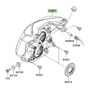 Optique avant Kawasaki Er-6n (2009-2011) | Moto Shop 35