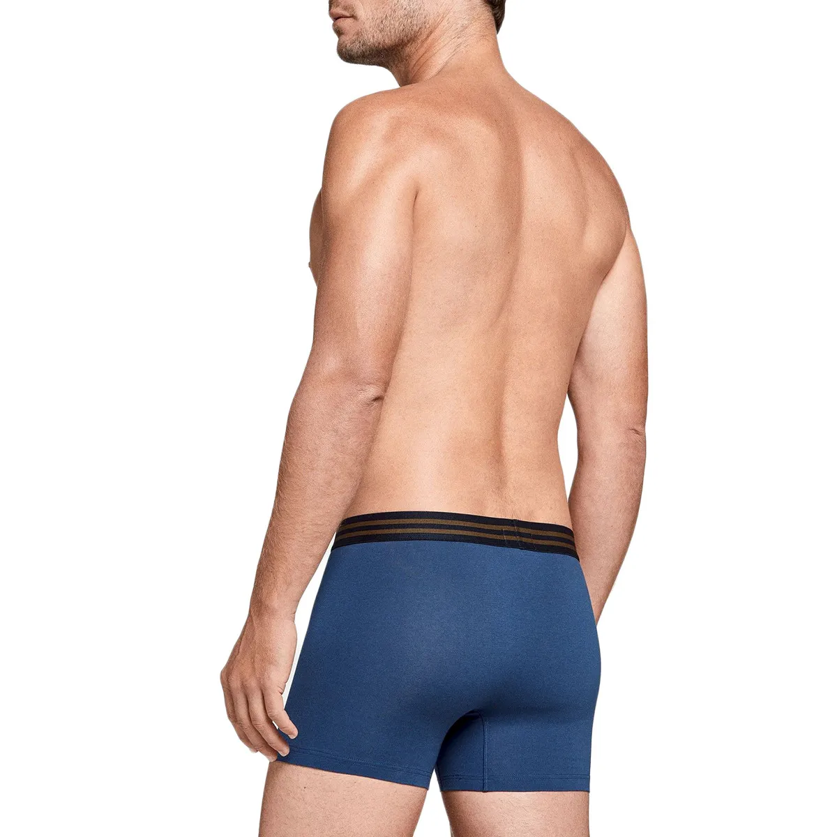 Pack de 2 boxers coton homme Cathay kaki et bleu par Impetus