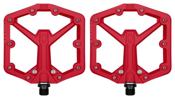 Paire de Pédales Plates Crankbrothers Stamp 1 Gen 2 - Large Rouge