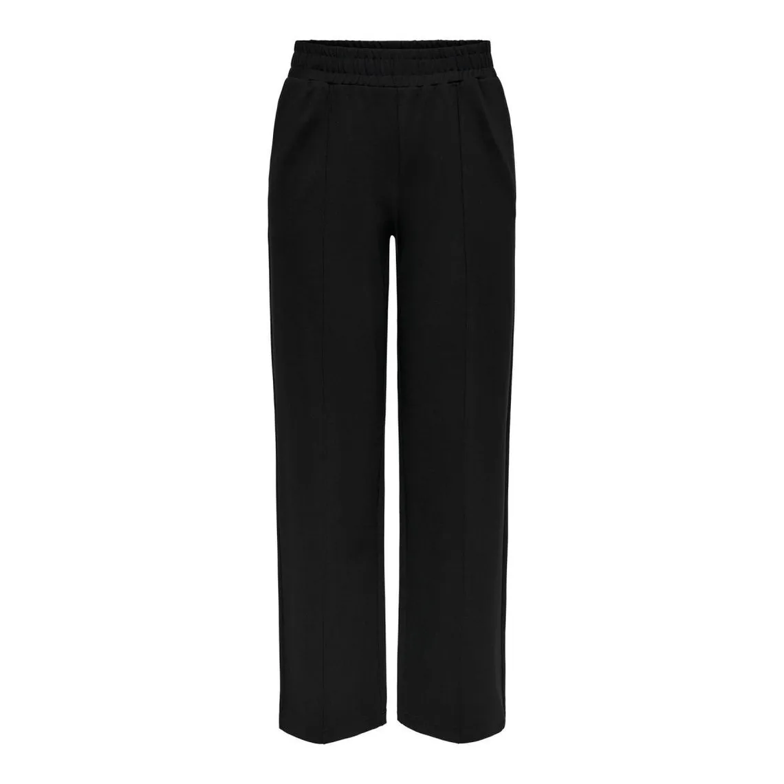 Pantalon à jambe large Taille élastiquée noir en viscose | 3 Suisses