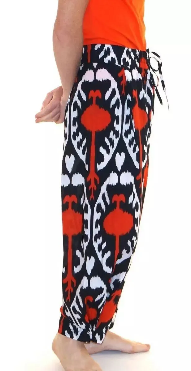 Pantalon bouffant en coton imprimé léger Kali Yog