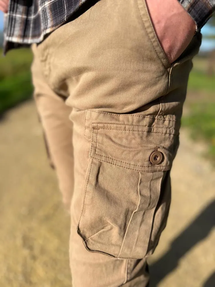 Pantalon cargo ALLAN - Prêt à porter Cléstyle Couleur Beige US 28 à 42 38