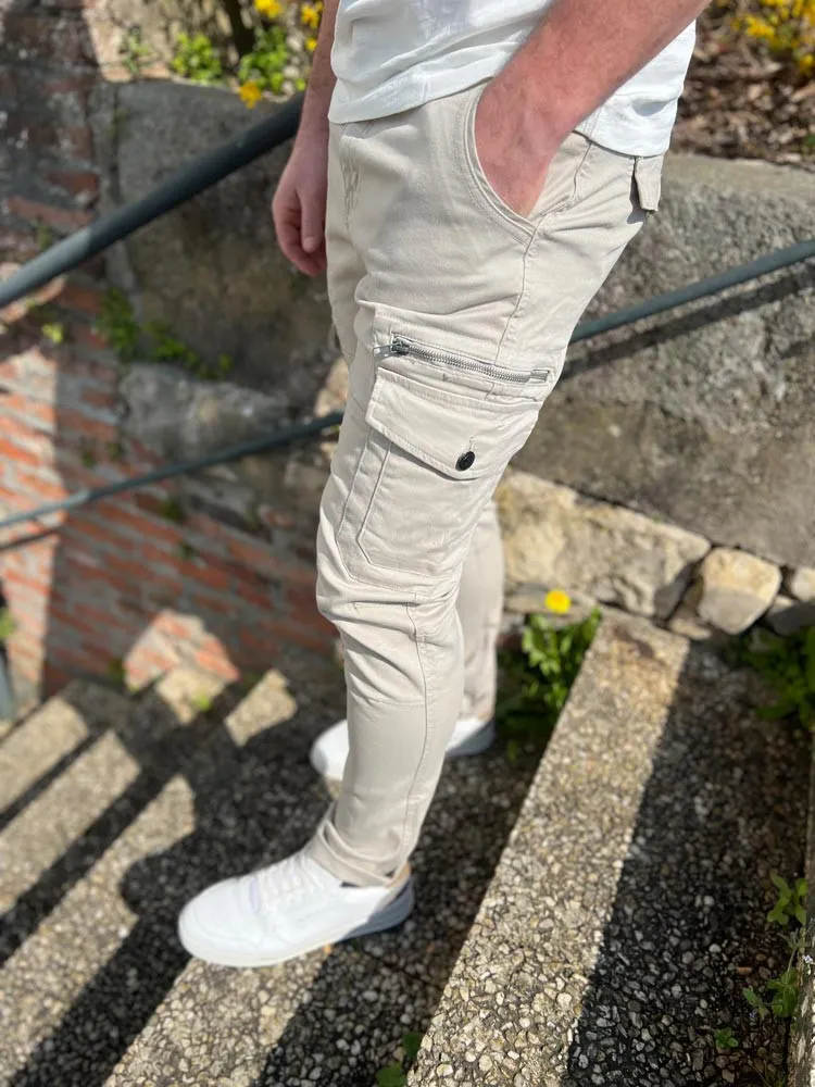 Pantalon cargo DANAKIL - Deeluxe - Prêt à porter homme Cléstyle Couleur Beige US 28 à 42 31