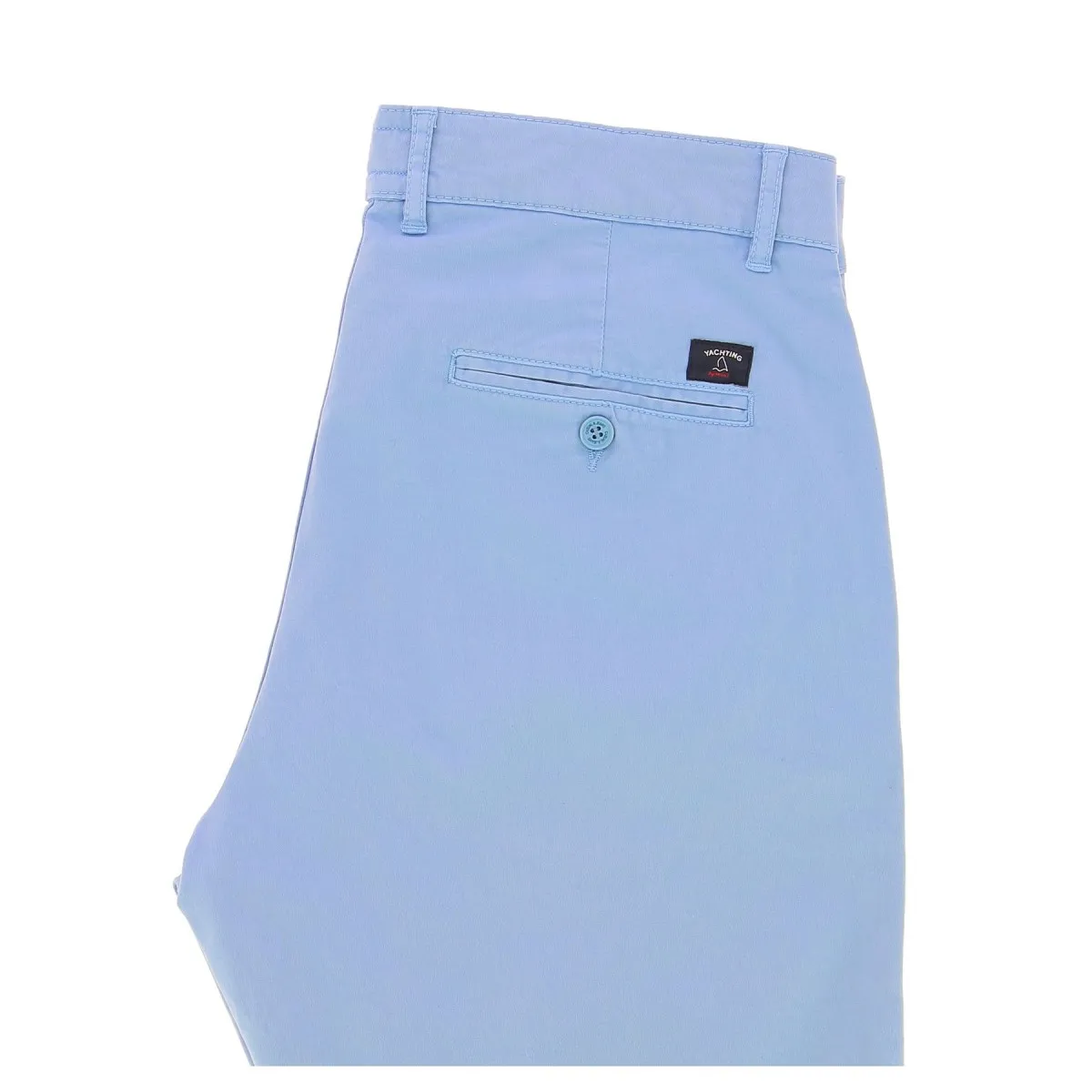 Pantalon Chino Homme YACHTING nautique bleu ciel  - Matière-noble 45,90€