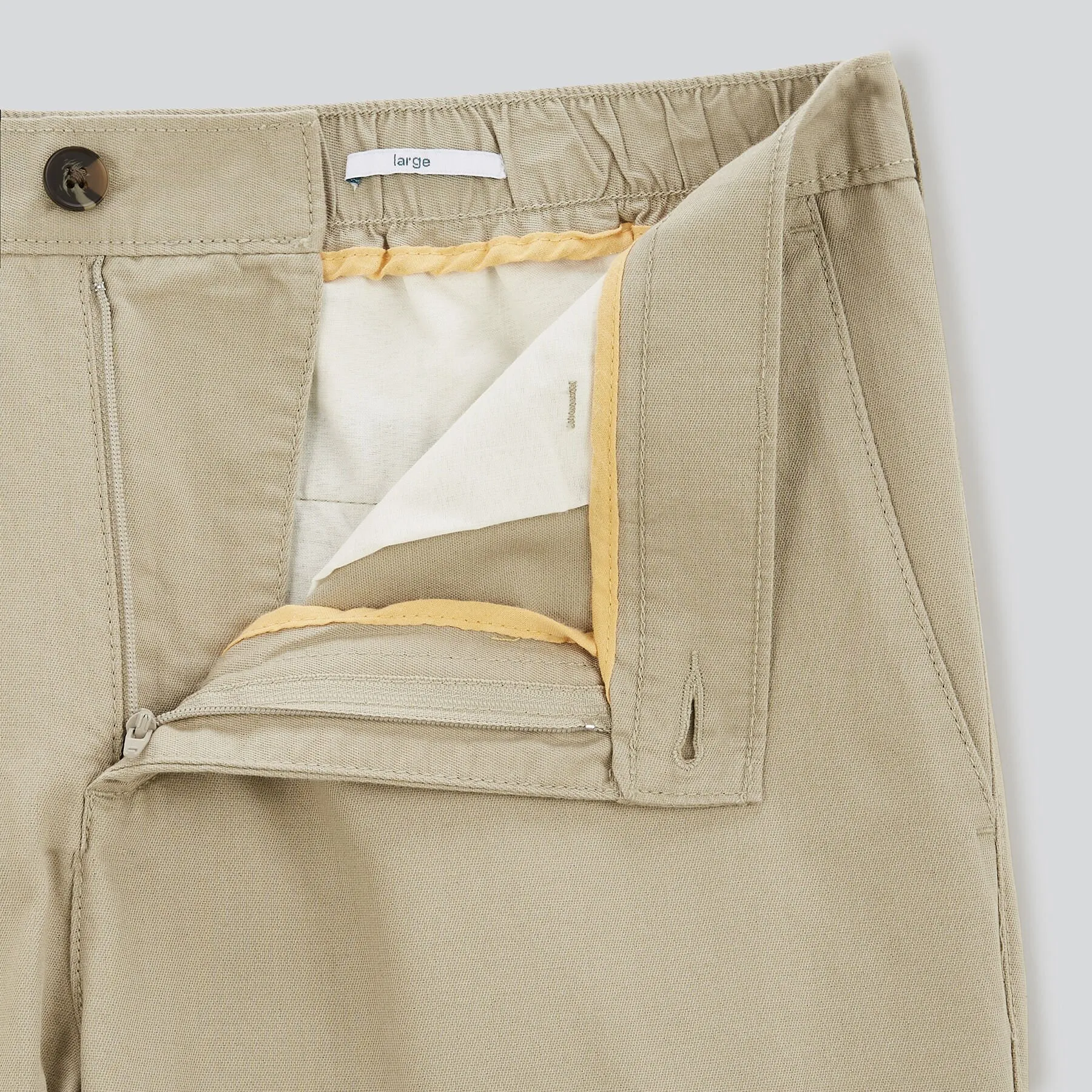 Pantalon chino large coton léger Beige | Jules