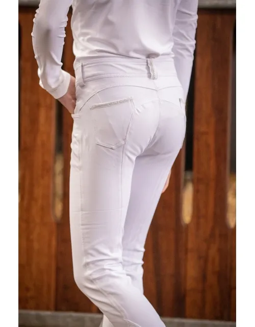 Pantalon d'Équitation Eden by Pénélope Fun Blanc - Enfant