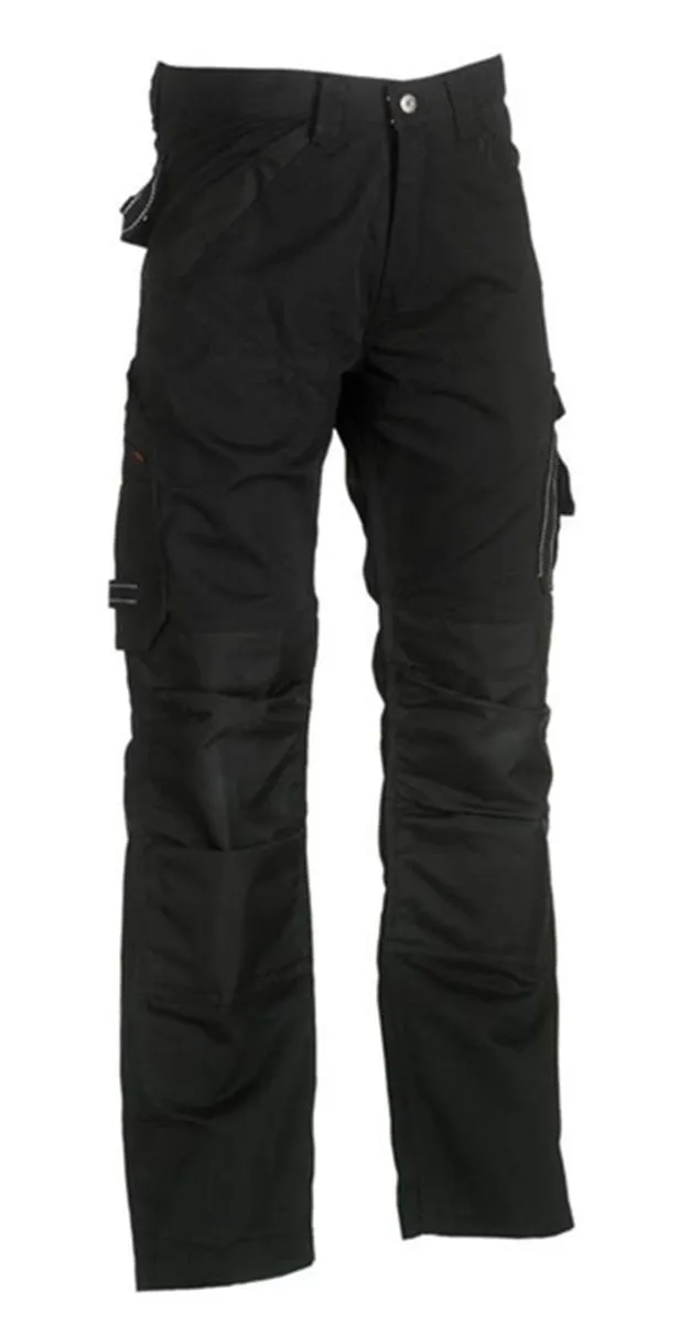 Pantalon de travail déperlant multipoches - Homme - HK007 - noir 