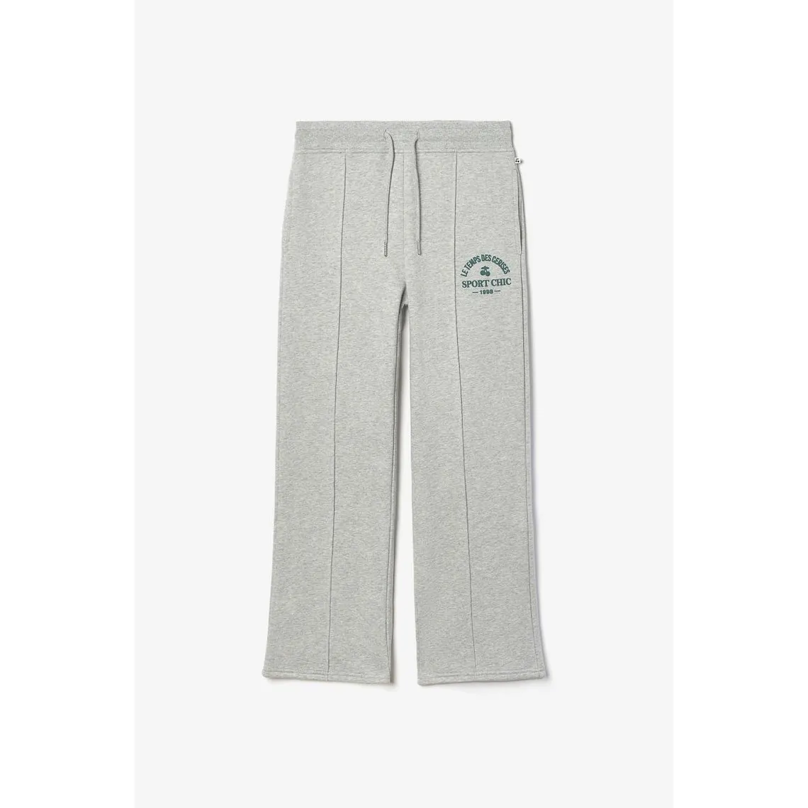 Pantalon droit ADAGI gris en coton | 3 Suisses